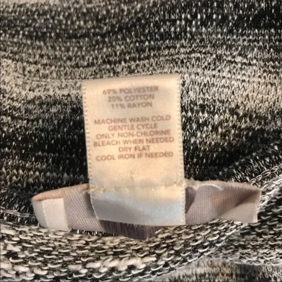 Loft Factory Black Grey Knit Drawstring Dress L - Picture 6 of 6